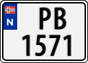 License plate of Norway, Trailers, motorcycles, special vehicles