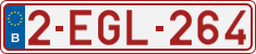 License plate of Belgium, Regular plates (2010)