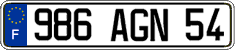 French license plate, FNI
