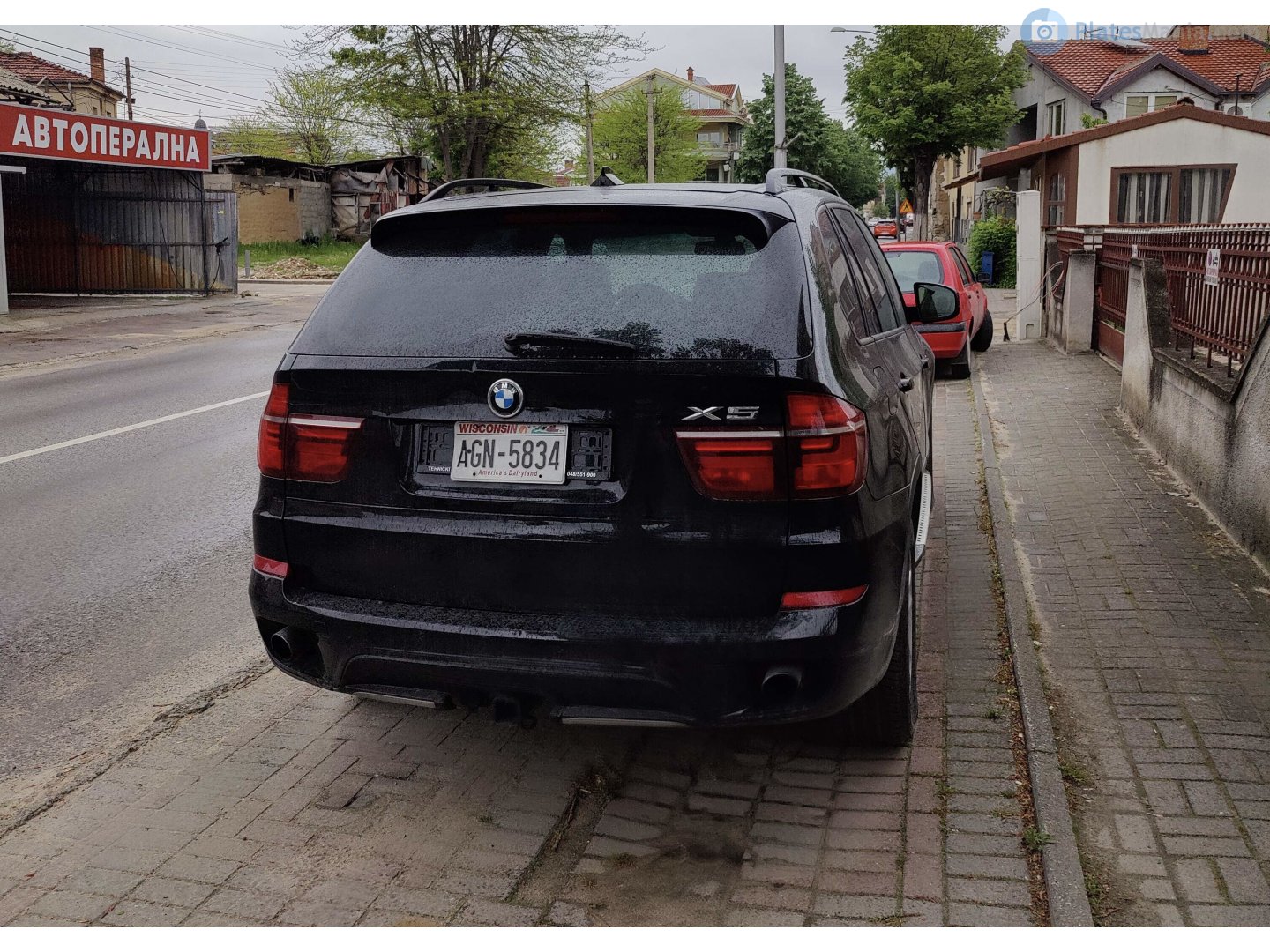 AGN-5834, License plate without vehicle 