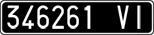 License plate of Italy, Cars (1927 year series)