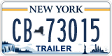 New York, Specialty plates (AB-12345)