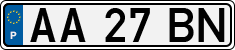 License plate of Portugal, Regular plates