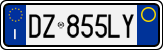 License plate of Italy, Cars (1994 year series)