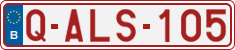 License plate of Belgium, Regular plates (2010)