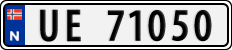 License plate of Norway, Cars