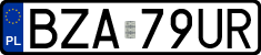 License plates of Poland, Regular car plates
