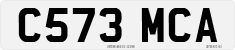 License plate of the United Kingdom, 1983 year system