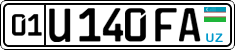 License plate of Uzbekistan, Private owners