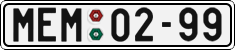 License plate of the Czech Republic, Cars (1960)