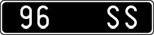 License plate of Italy, Cars (1927 year series)