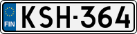 License plate of Finland, Cars