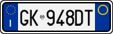License plate of Italy, Cars (1994 year series)