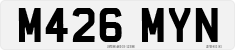 License plate of the United Kingdom, 1983 year system