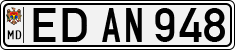 License plate of Moldova, Cars (1992)