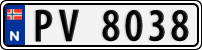 License plate of Norway, Trailers, motorcycles, special vehicles