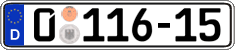 German license plate, Diplomatic