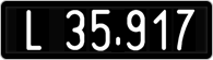 License plate of Austria, 1947 year system