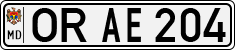 License plate of Moldova, Cars (1992)