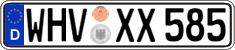 German license plate, Regular plates
