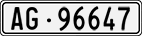 License plate of Switzerland, Cars
