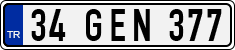 License plate of Turkey, Regular plates