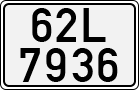 License plate of Vietnam, Cars