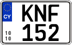 License plate of Cyprus, Regular plates
