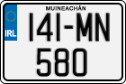License plate of Ireland, Regular plates