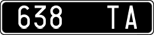 License plate of Italy, Cars (1927 year series)