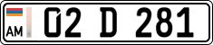 License plate of Armenia, Privately owned trailers
