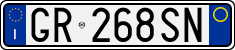 License plate of Italy, Cars (1994 year series)
