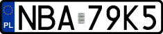 License plates of Poland, Regular car plates