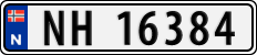 License plate of Norway, Cars