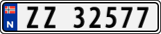 License plate of Norway, Cars