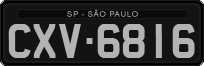 License plate of Brazil, Oldtimers (1990)
