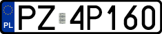 License plates of Poland, Regular car plates
