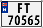License plate of Norway, Cars