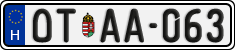 license plates of Hungary, Oldtimers (2022)