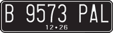 License plate of Indonesia, Regular plates