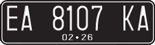 License plate of Indonesia, Regular plates