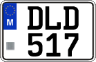 License plate of Malta, Regular plates (ABC 123)