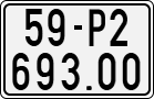 License plate of Vietnam, Motorcycles