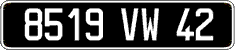 French license plate, FNI