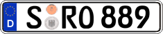 German license plate, Regular plates