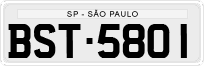 License plate of Brazil, Private owners (1990)