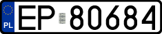License plates of Poland, Regular car plates