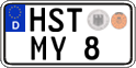 German license plate, Regular plates