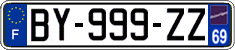 French license plate, SIV (ordinary)
