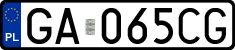 License plates of Poland, Regular car plates